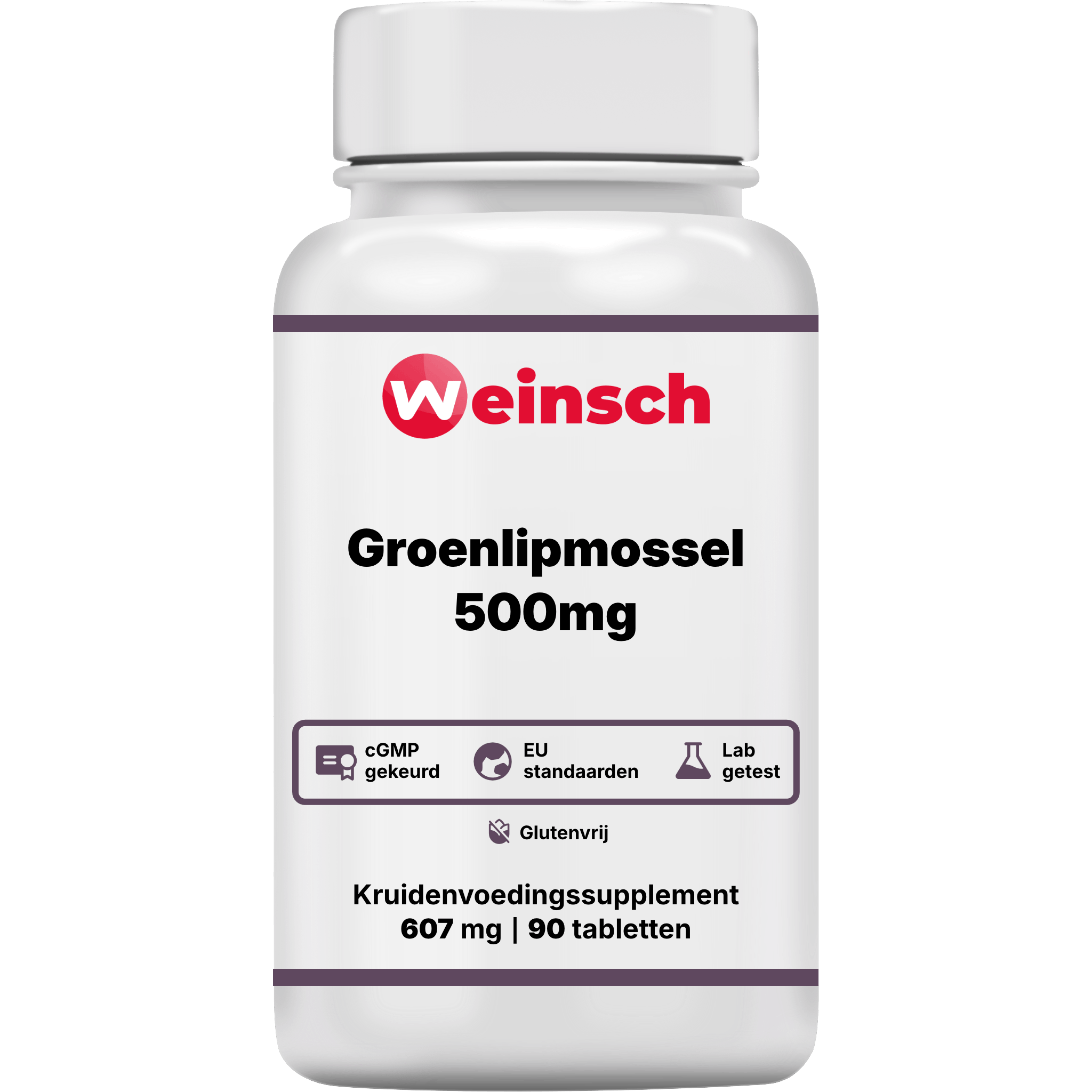 Groenlipmossel 500mg verpakking potje WHENL.png