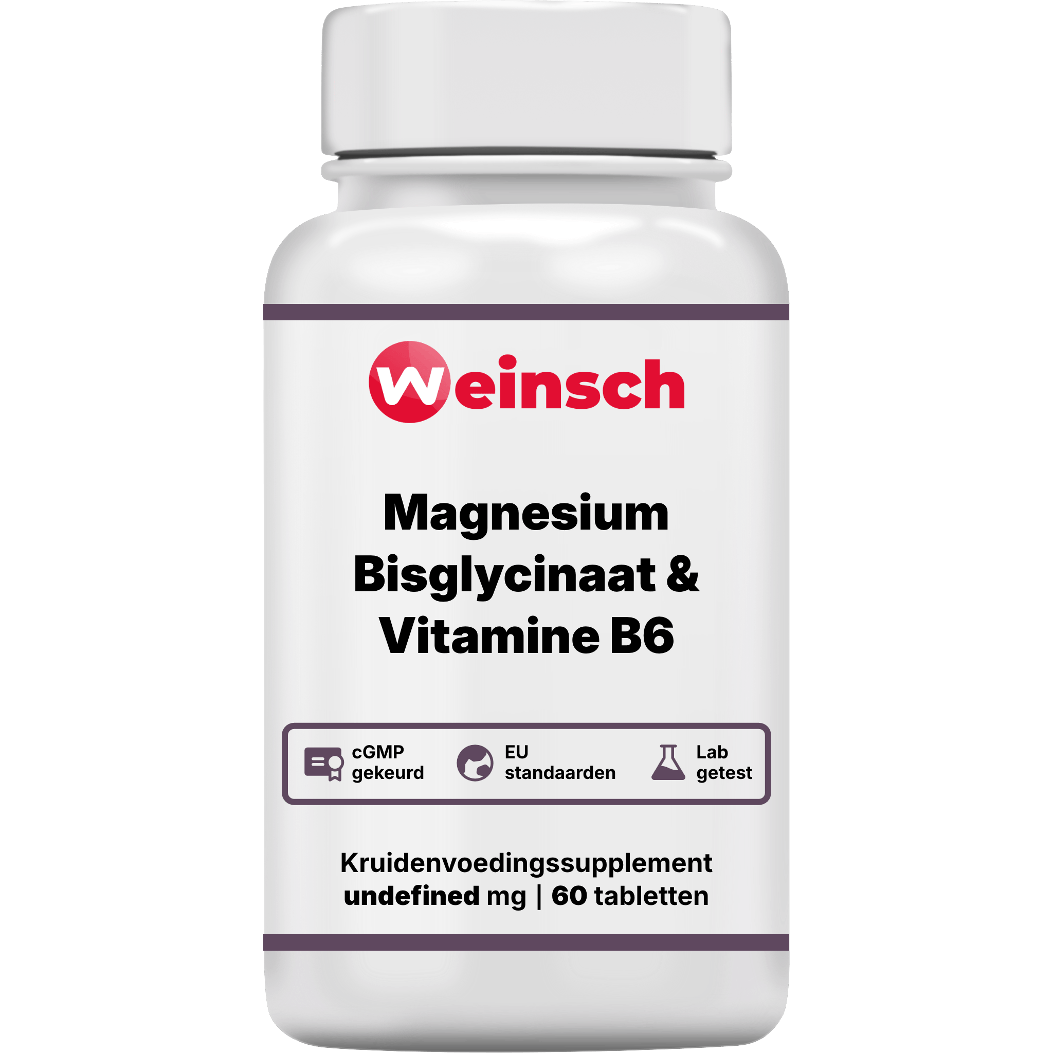 Magnesium bisglycinaat vitamine b6 verpakking potje WHENL.png