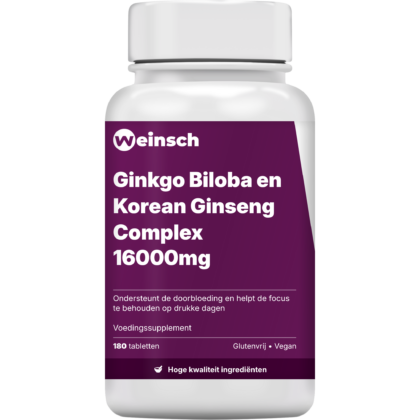 Ginkgo biloba en korean ginseng complex 16000mg verpakking potje 1.png