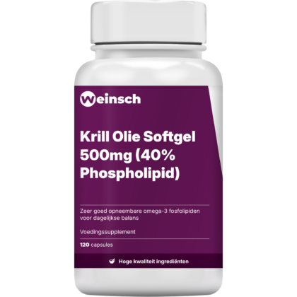Krill olie softgel 500mg 40 phospholipid verpakking potje.png