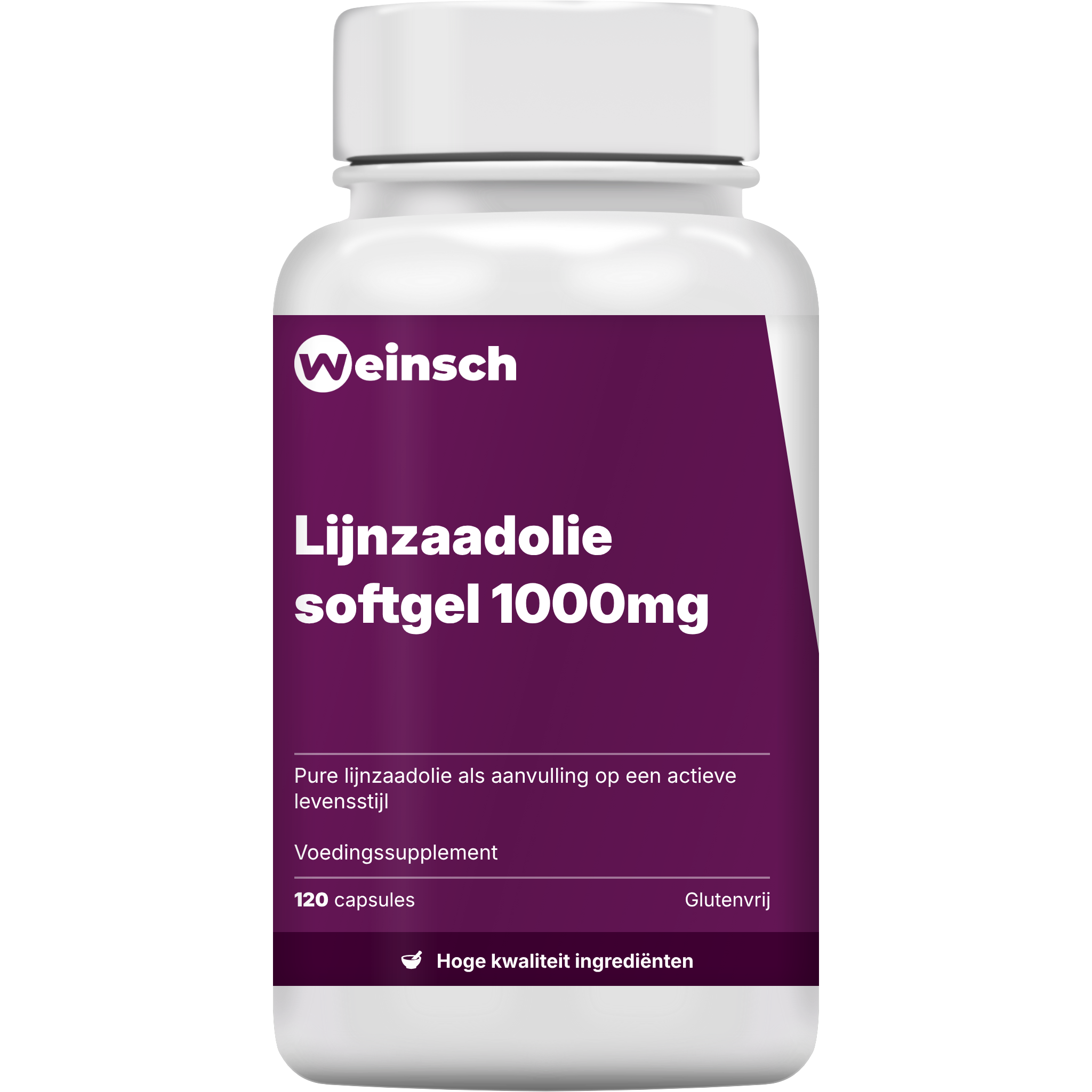 Lijnzaadolie softgel 1000mg verpakking potje.png