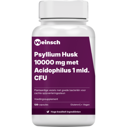 Psyllium husk 10000 mg met acidophilus 1 mld cfu verpakking potje.png