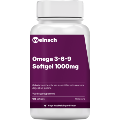 Omega 3 6 9 softgel 1000mg verpakking potje Wei.png