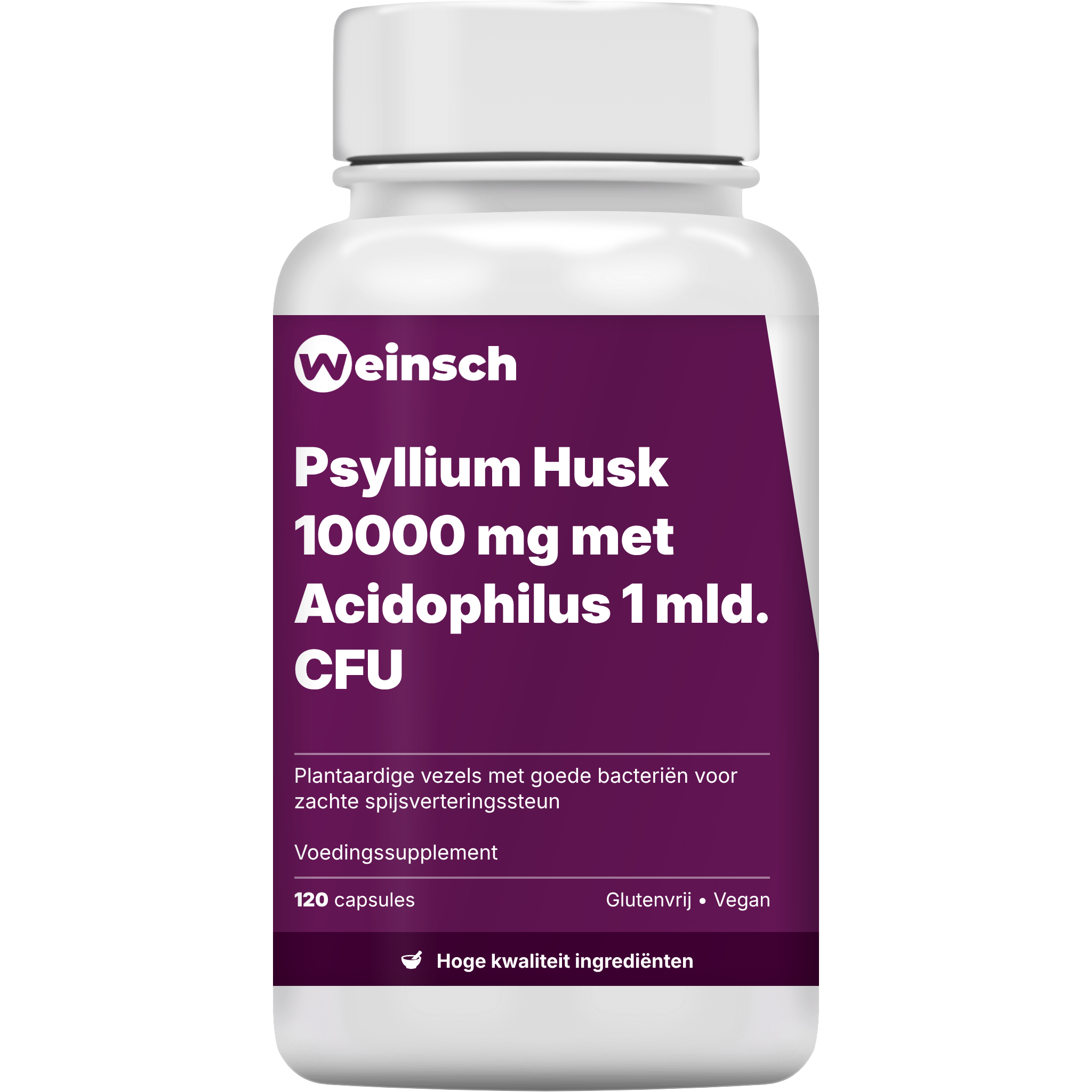 Psyllium husk 10000 mg met acidophilus 1 mld cfu verpakking potje.png